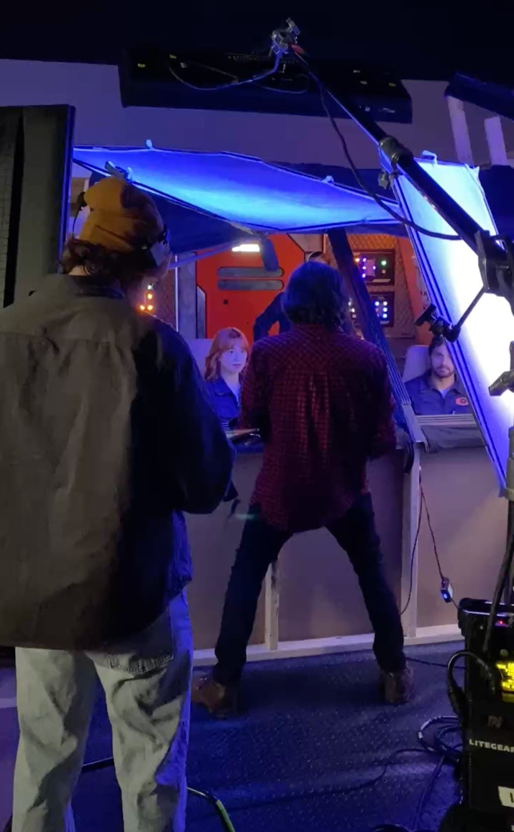 Lighting a scene between setups